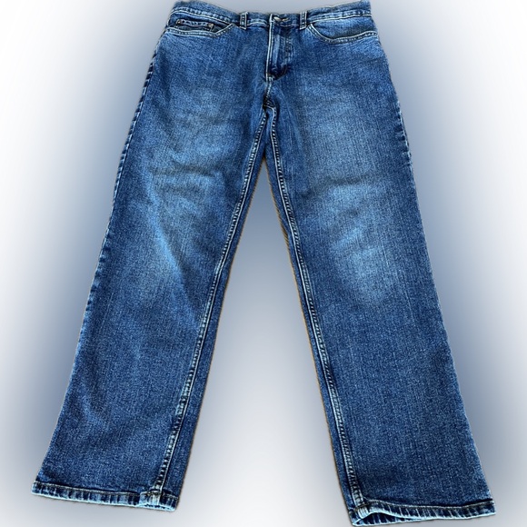 Sonoma Goods For Life Jeans Mens 34x32 Regular Fit Blue Stretch Denim - Picture 1 of 9